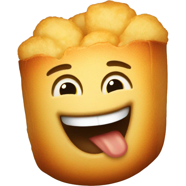 single Tater tot laughing emoji