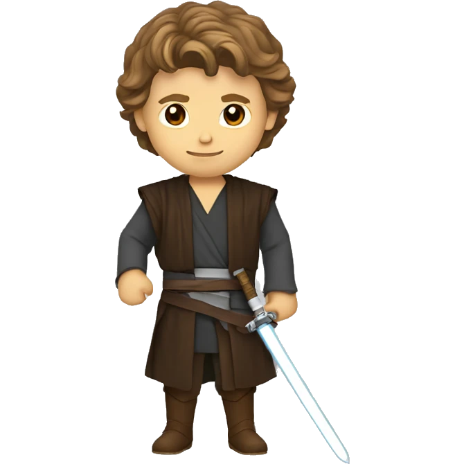 Anakin Skywalker avec un sabre emoji