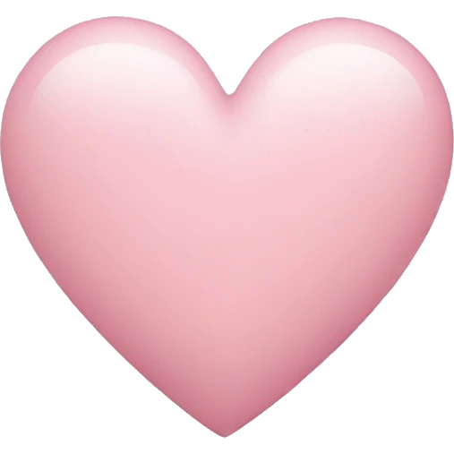 light pink heart  emoji