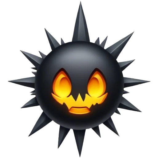 Black blast emoji