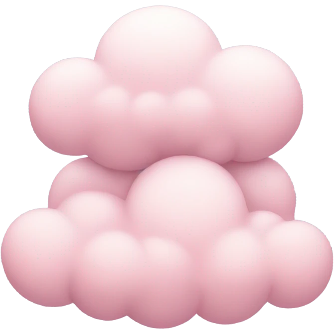 pastel pink cloud emoji