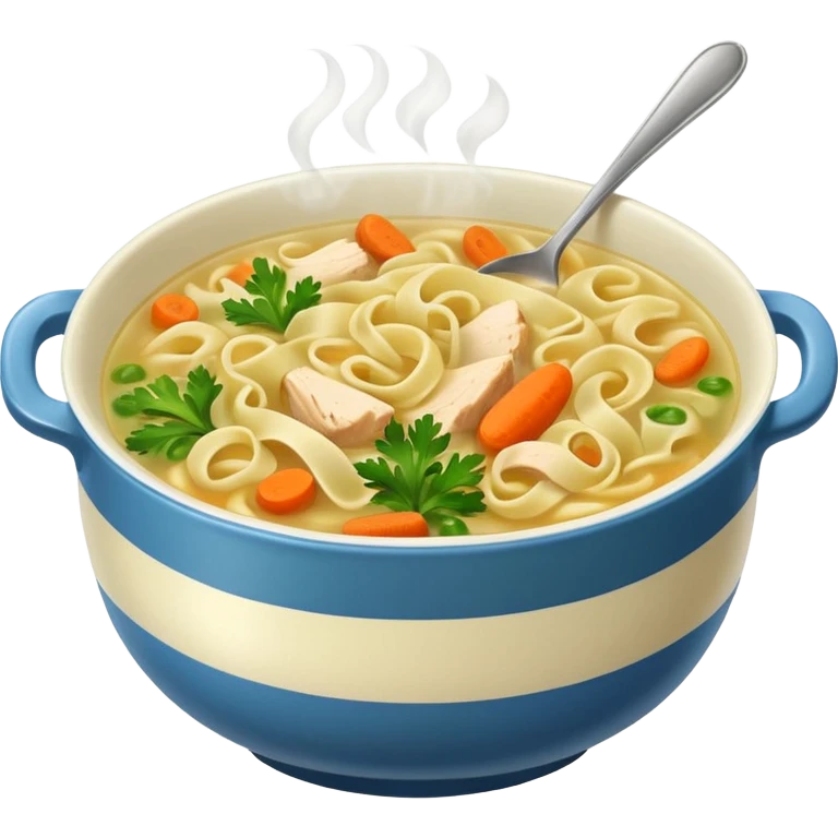 Chicken noodle soup emoji