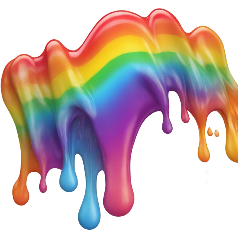 Melting rainbow  emoji