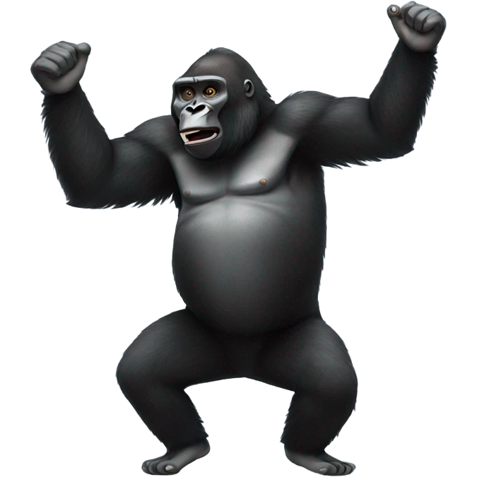Gorilla dancing emoji