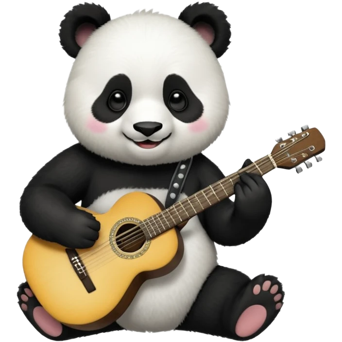 panda playing guitar  emoji