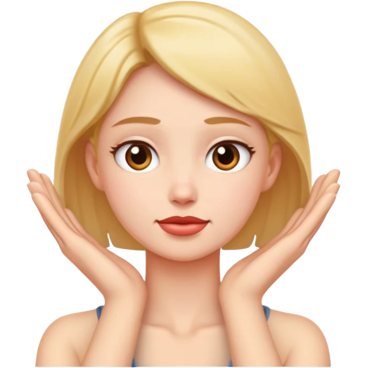 Hands on neck  emoji