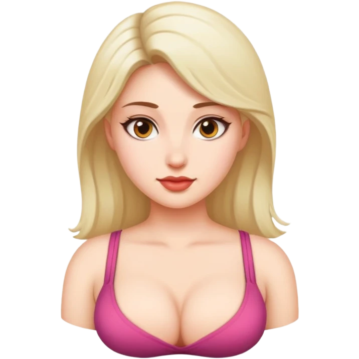 Woman big tits emoji