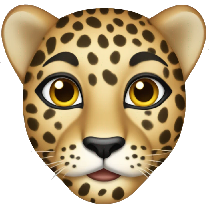 glamour leopard  emoji