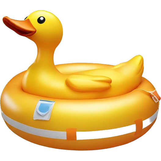 inflatable duck ring emoji