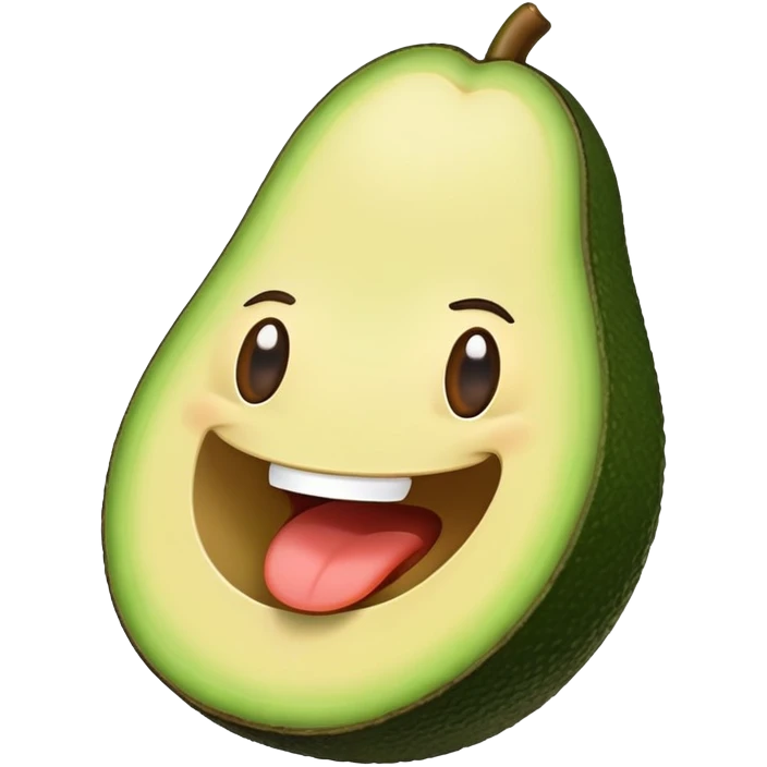 avocado with big mouth  emoji