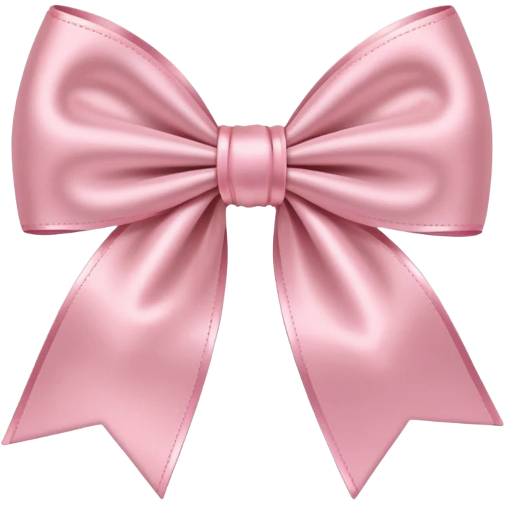 Light pink bow emoji