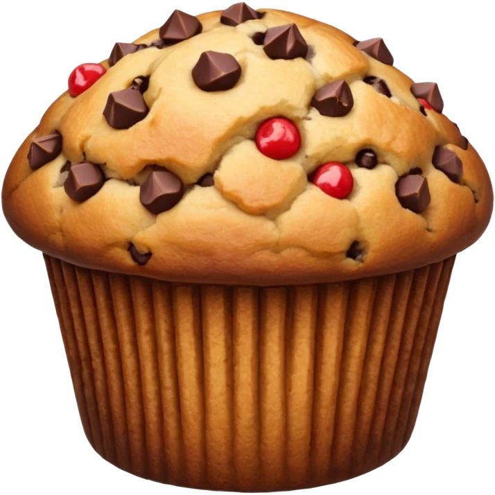 chocolate chip muffin emoji