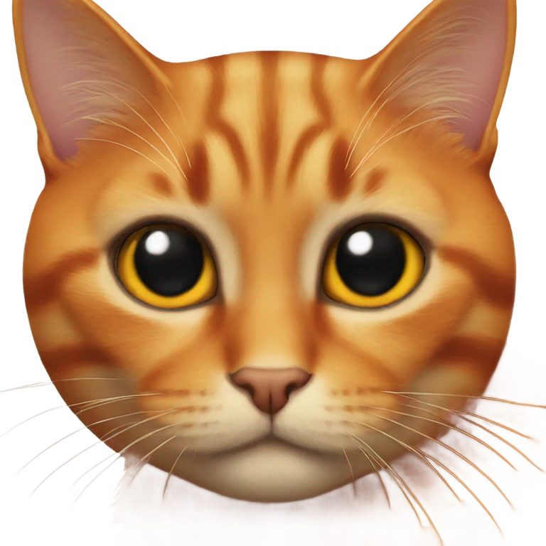 orange and black cat  emoji