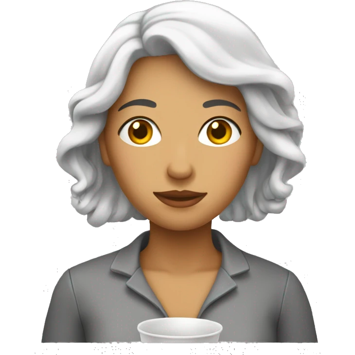 Femme avec soupe de nouille emoji