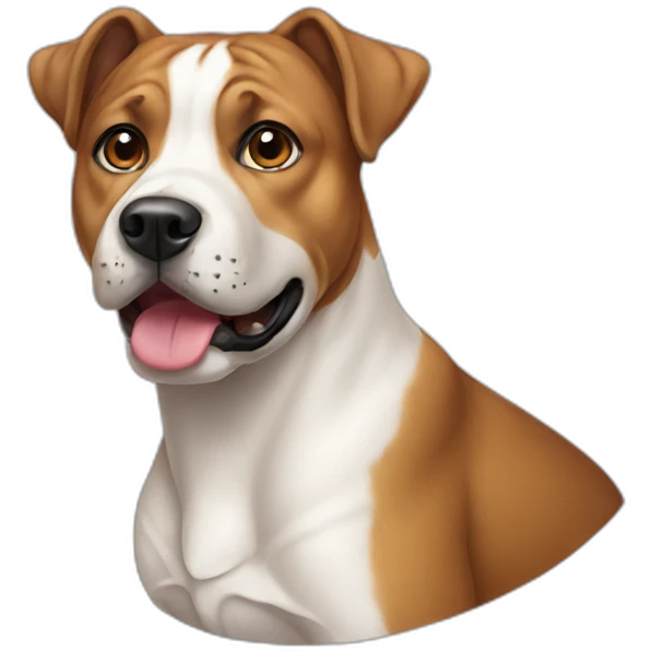 Dog American staff emoji