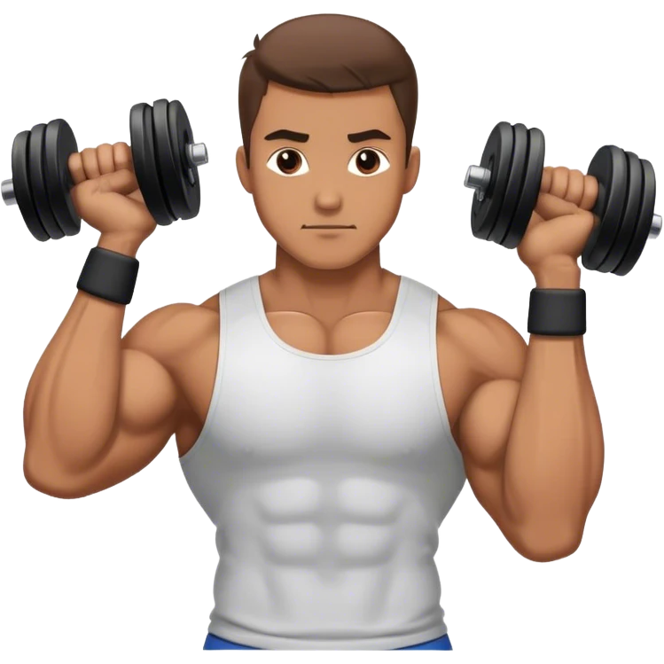 man weighted wrist curl emoji