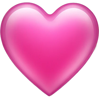 pink glass heart emoji