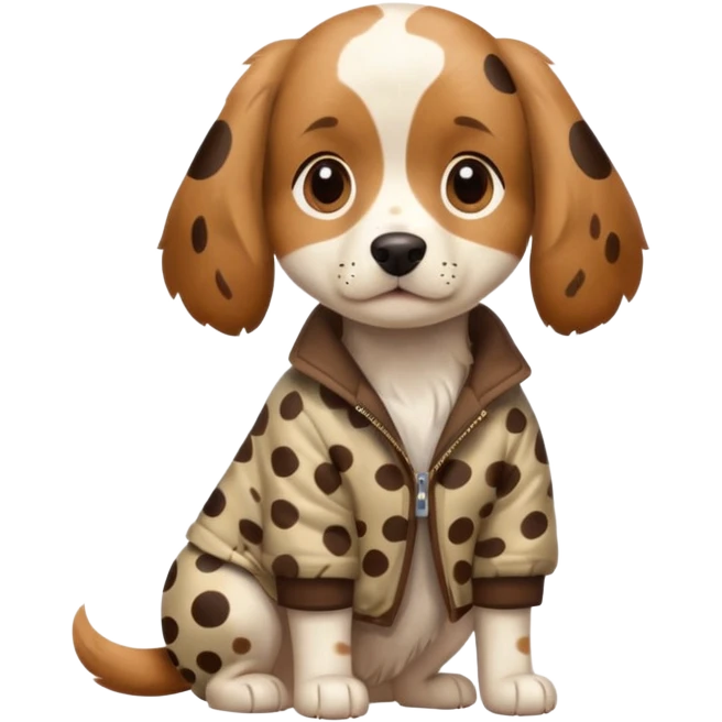 spotted jackets dog emoji