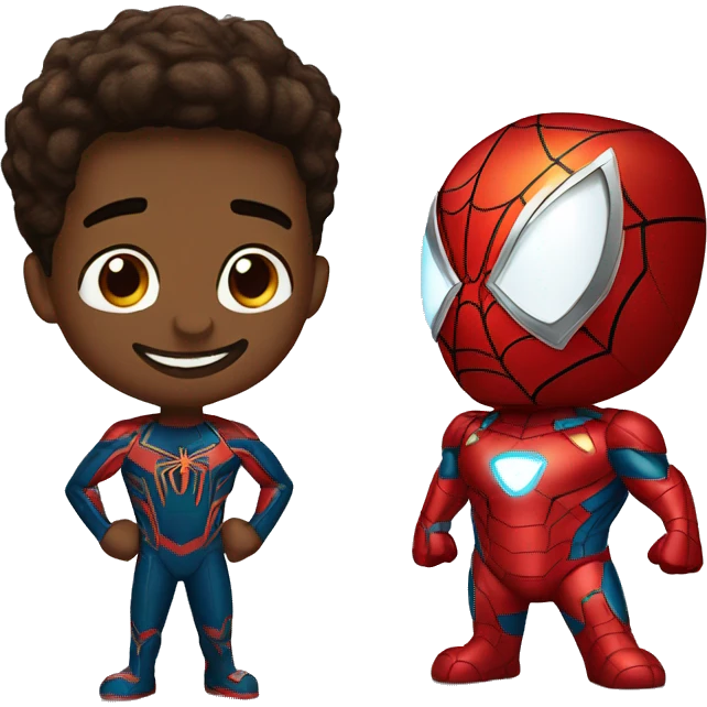 Spider man with iron man emoji
