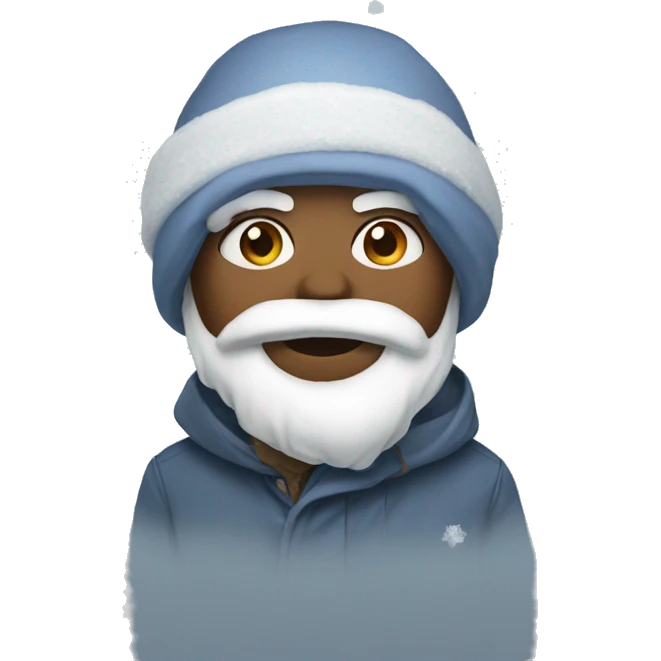 Snowy day emoji