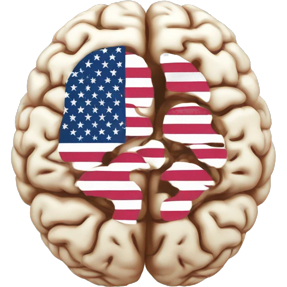 brain with usa flag emoji