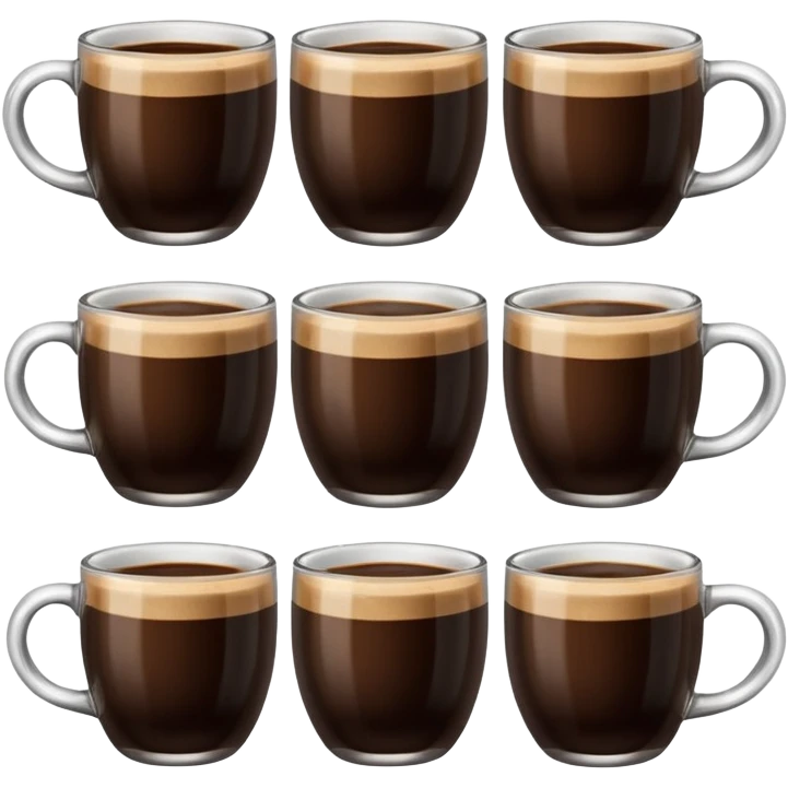 Half-Filled Glasses coffe emoji