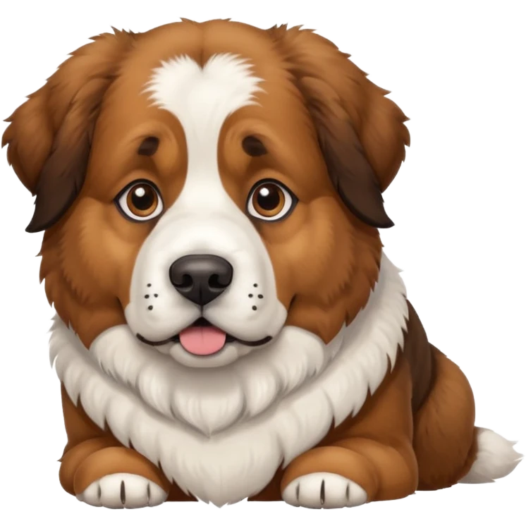 St. Bernard/Scottish Shepherd dog emoji