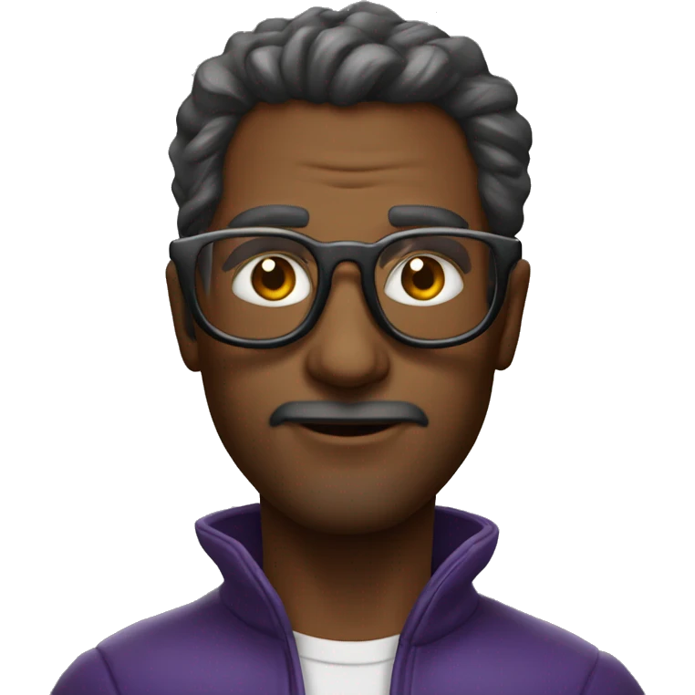 homem mago, calvo, de oculos  emoji