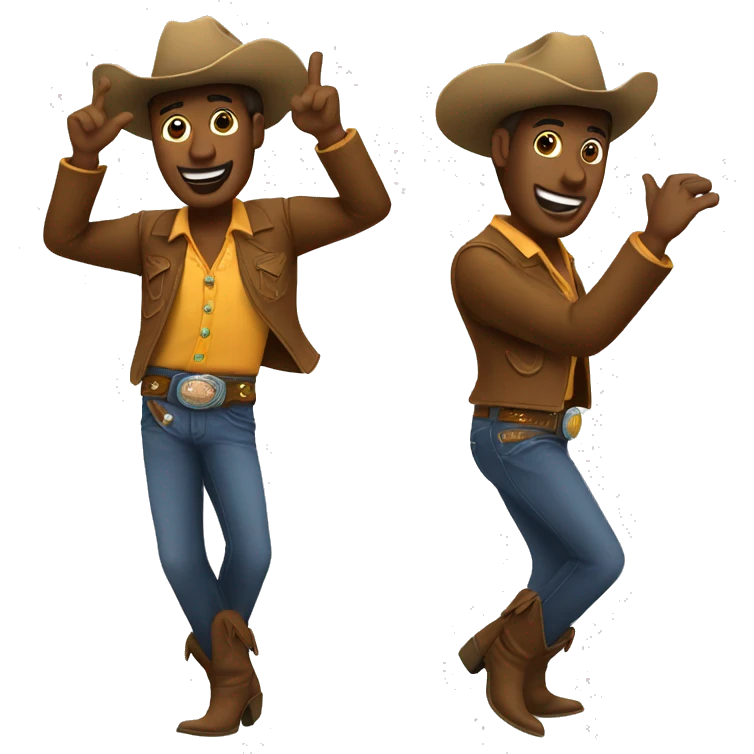 Dancing cowboy  emoji