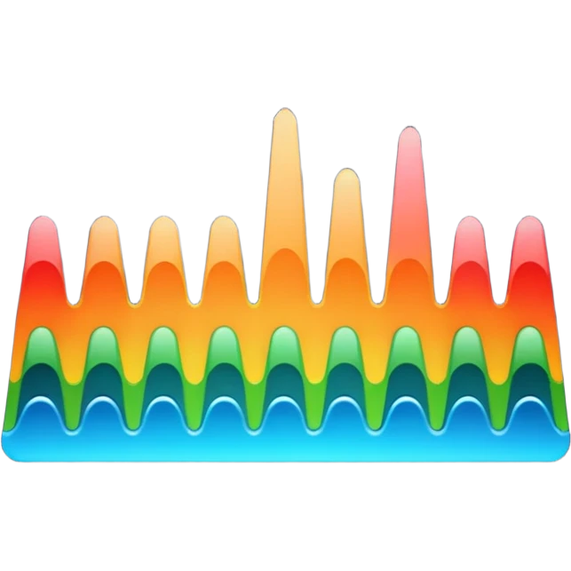 black audio spectrum emoji
