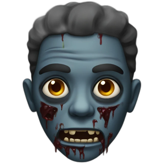 Black zombie emoji
