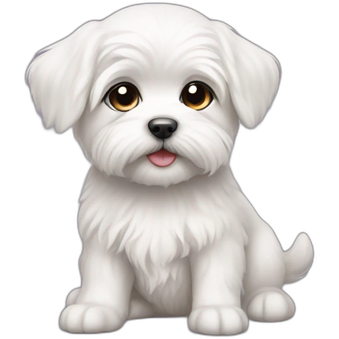 maltese puppy emoji