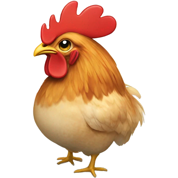 Chicken butt emoji