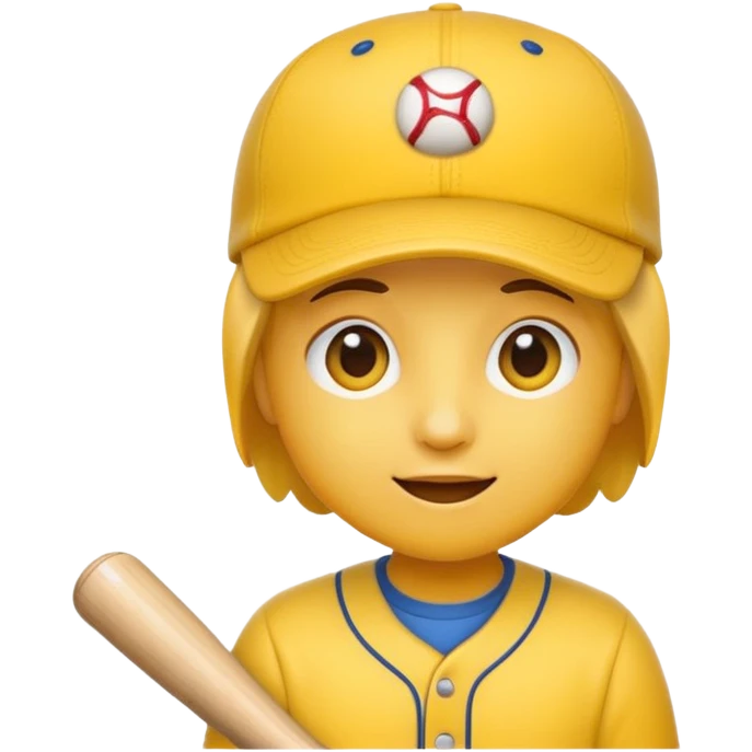 an emoji with no face with a baseball cap on emoji