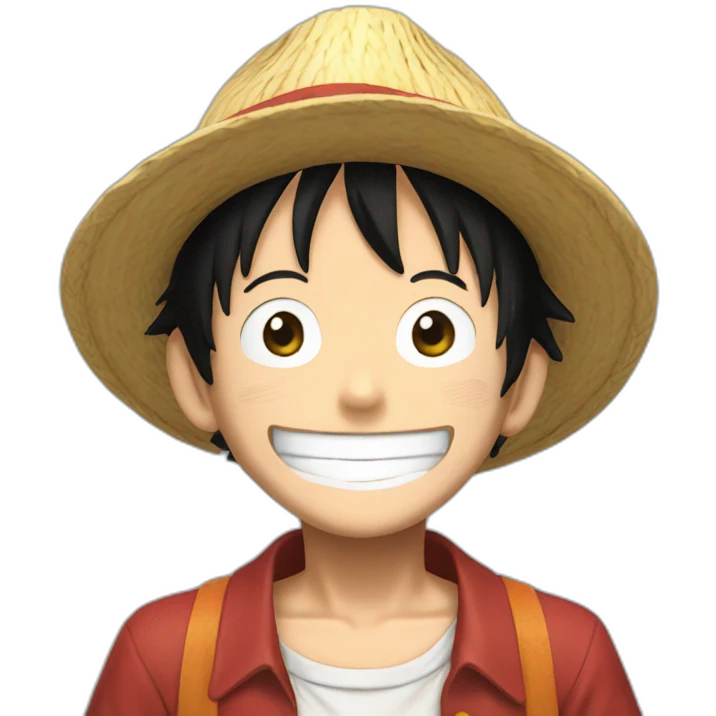 Luffy smiling emoji