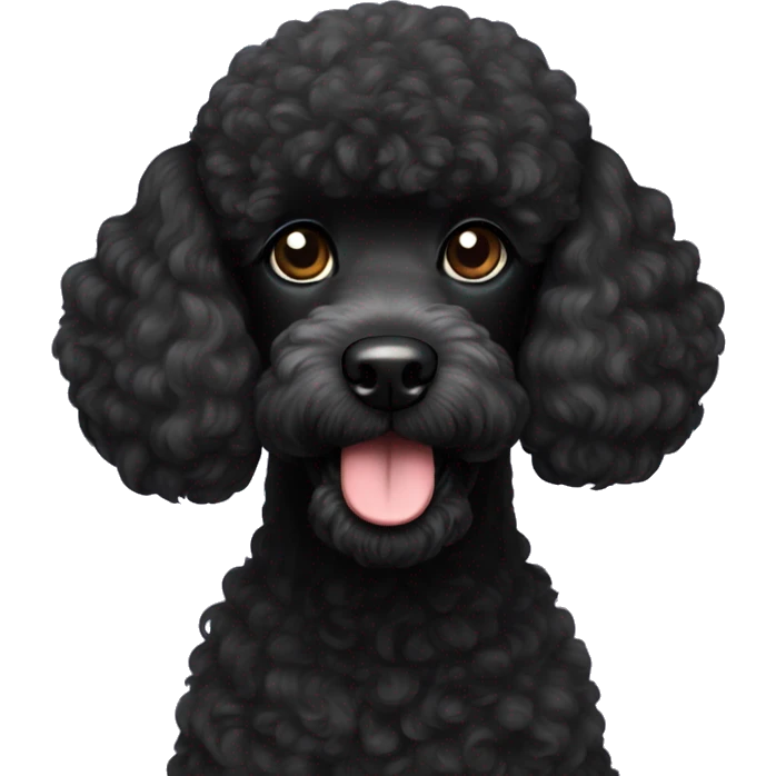 black poodle  emoji
