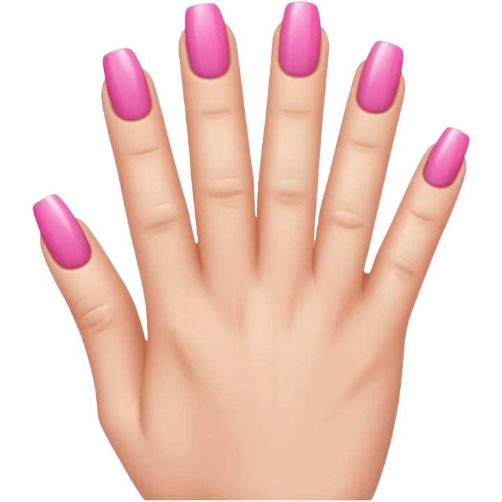 Nails with pink lovie Dovie nails emoji