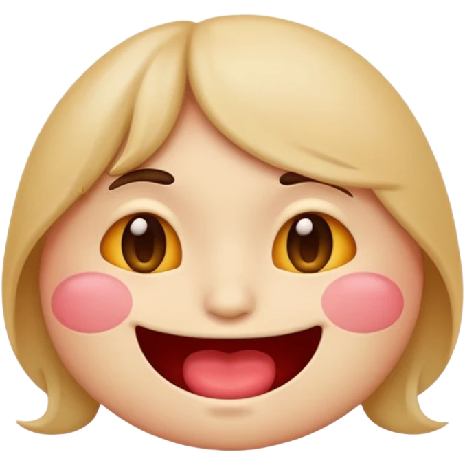 Regular emoji face biting it’s lip emoji