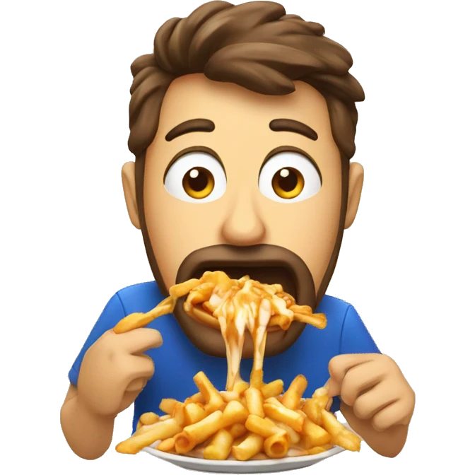 Poutine eating poutine  emoji