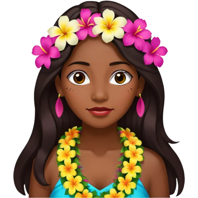 hawaian woman emoji