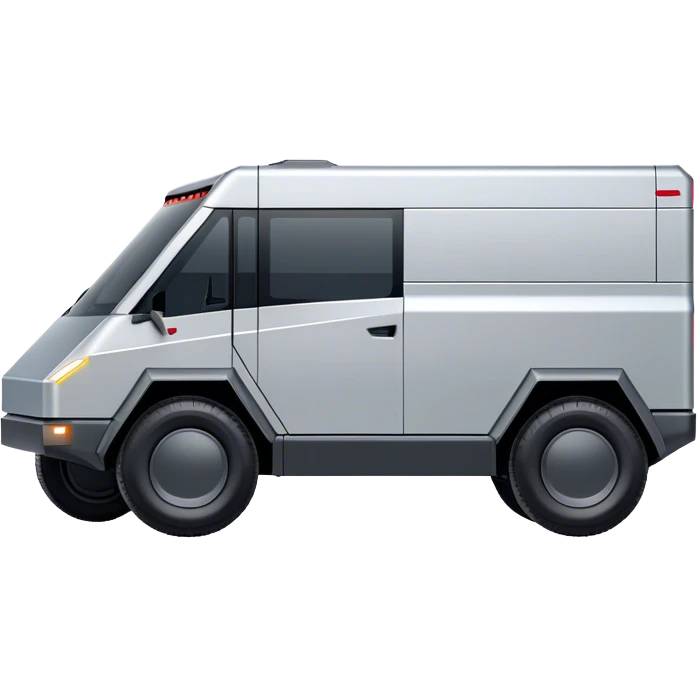 Tesla Cybertruck - Tesla (Model Year: 2022) (Iconic colour: Silver) emoji