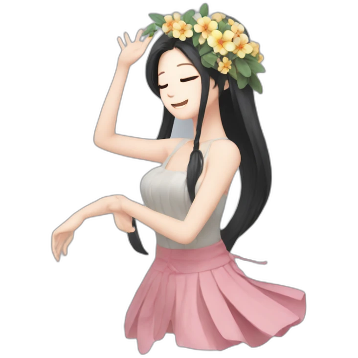 Jisoo flower dance emoji