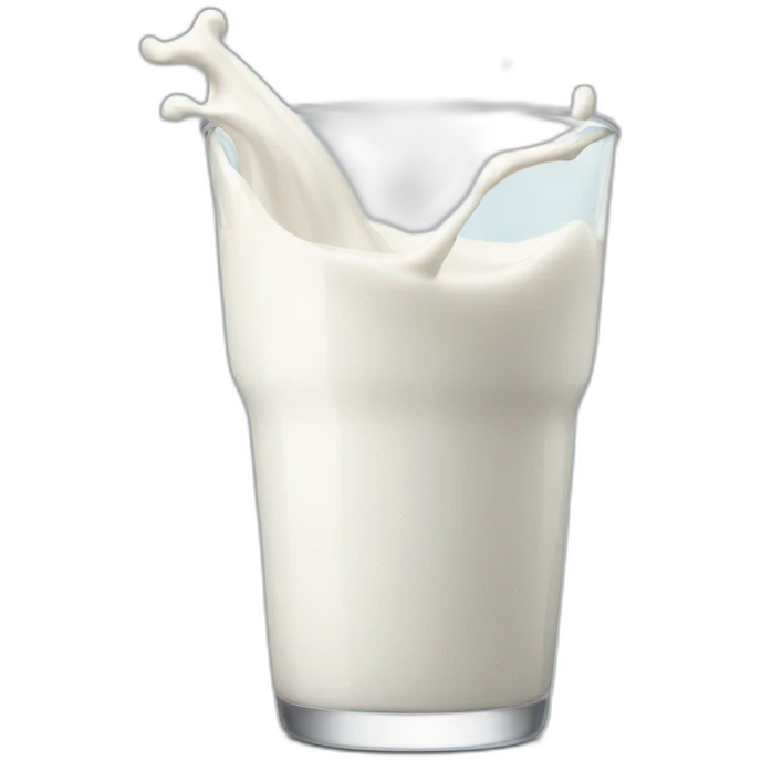 milk spilling from the glass emoji