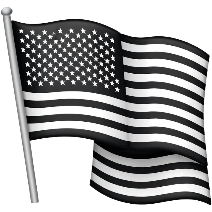 🇺🇸 in black and white emoji