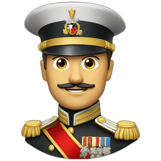 General allemand doigt d'honneur emoji