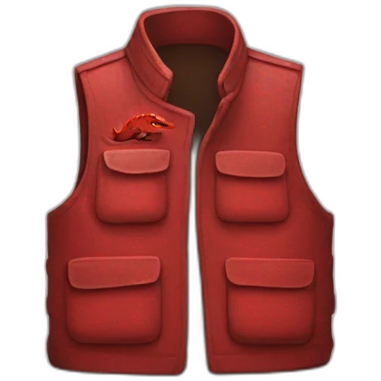 Red bar on a vest godzilla emoji