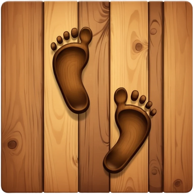 Footprints on a floor  emoji