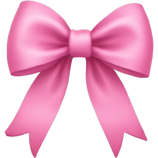 coqutte pink bow emoji