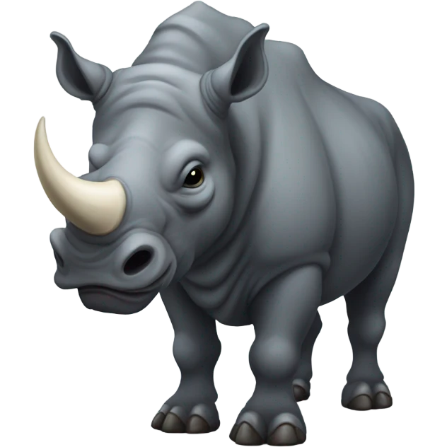 Half Rhino Half Buffalo emoji