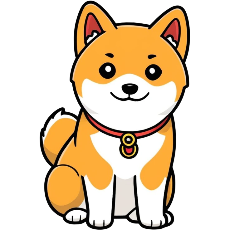 Shiba inu  cartoon  emoji
